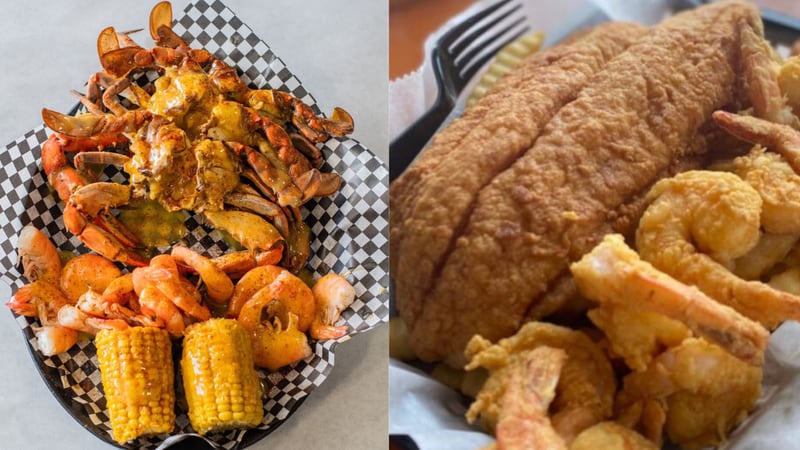 Mr. Shuck's Seafood in Brunswick and Dockside Seafood Restaurant in Jacksonville Beach made Yelp's "Top 100 Seafood Spots 2024."
