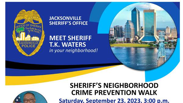 Sheriff T.K. Waters is hosting a crime prevention walk in the Arlington Area