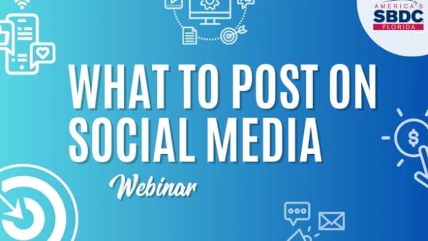 Small business owners invited to attend ‘What to Post on Social Media’ webinar