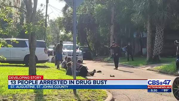 Search warrant in St. Augustine results in 12 people arrested during narcotics bust