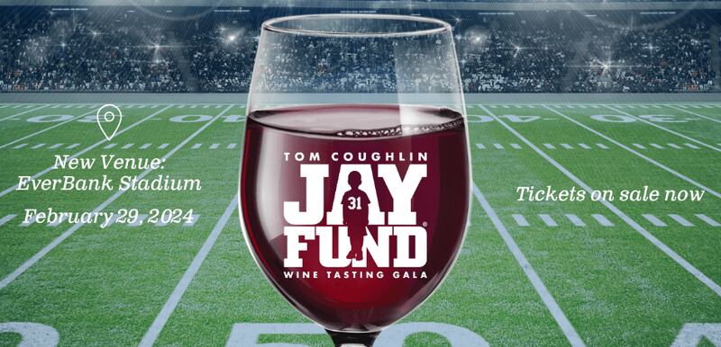 This year's Jay Fund Wine Tasting Gala will be held at EverBank Stadium for the first time on Feb. 29, 2024.