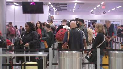 Stormy weather causes hundreds of flight delays at Atlanta airport ahead of Thanksgiving
