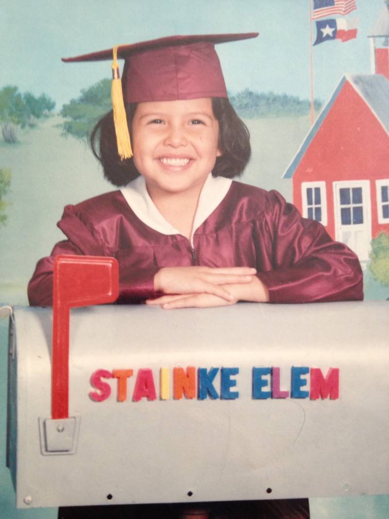 Action News Jax traffic anchor and meteorologist Marithza Ross in her kindergarten picture.