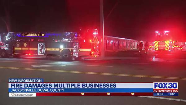 JFRD: Several businesses damaged after overnight fire in Baymeadows Square