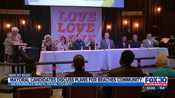 Jacksonville mayoral candidates speak at forum, discuss plans for beaches community
