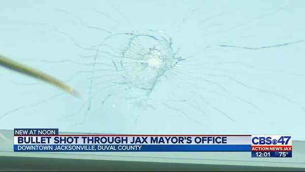 Bullet shot through Jax Mayor's office