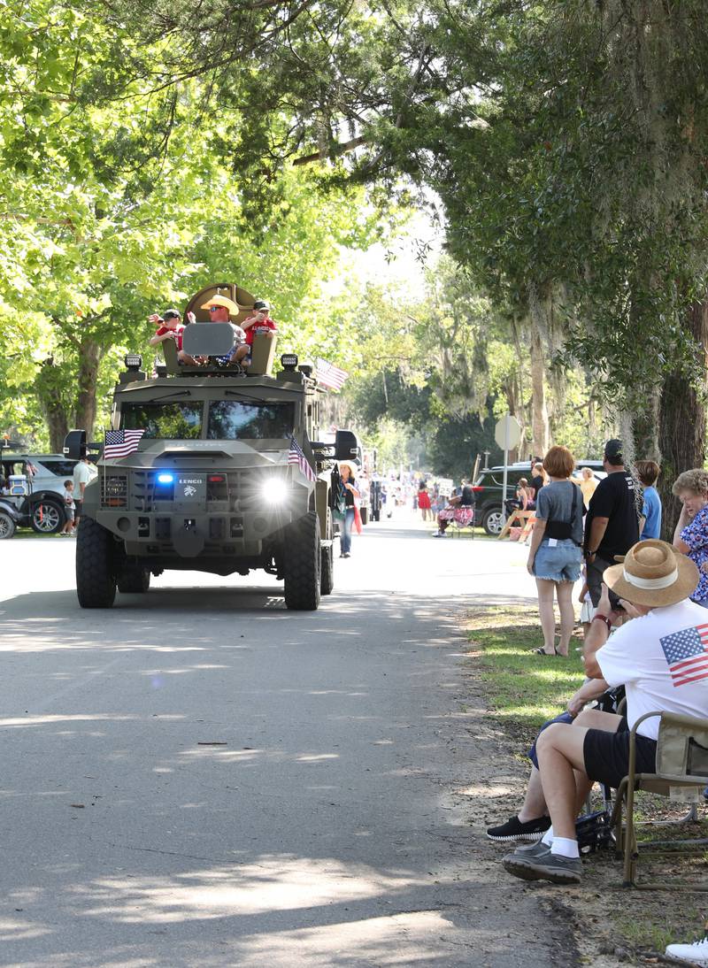 PCSO was out in force, showing folks a good time at the July 4 parade in Interlachen.