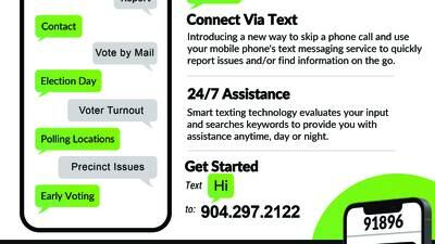 Clay County Supervisor of Elections launches 24/7 text message service to boost accessibility