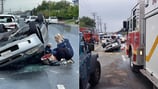 Pregnant Maryland firefighter rescues person trapped in car before giving birth