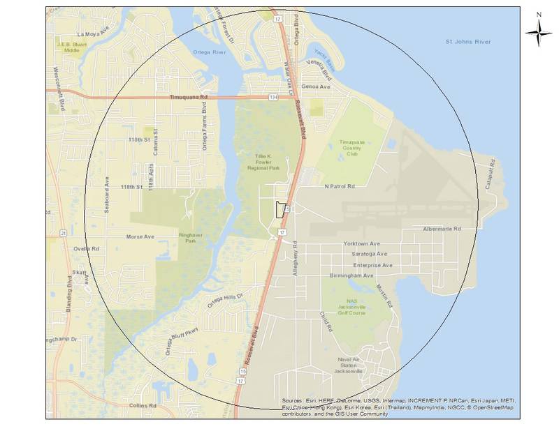 Rabies alert area issued by the Florida Department of Health.
