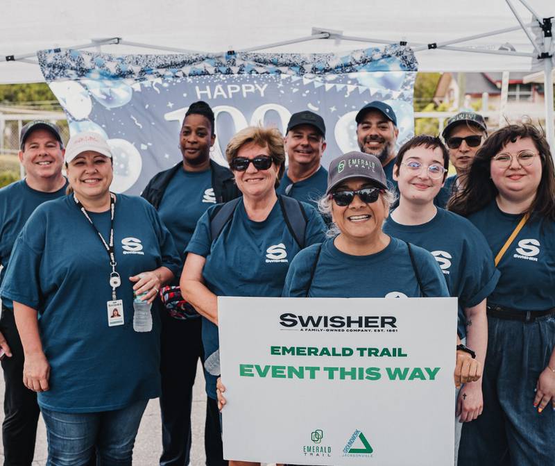 Swisher is celebrating 100 years of operation in Jacksonville in 2024.