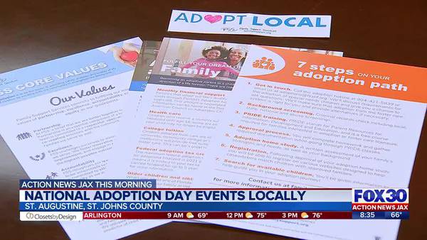 St. Johns County Clerk’s Office hosting adoption event to celebrate National Adoption Month