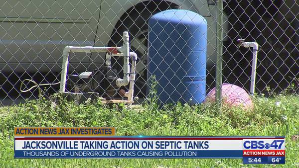 Jacksonville taking action on underground septic tanks causing pollution