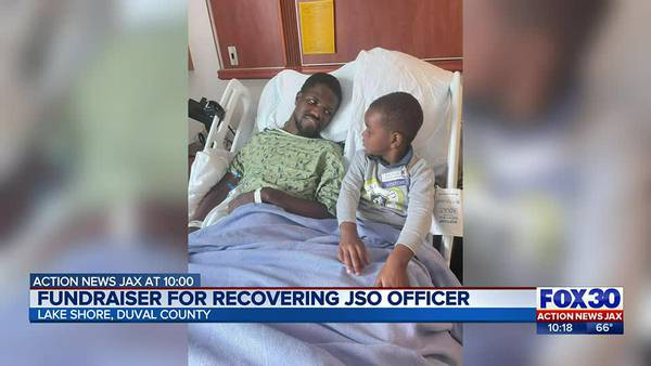 JSO officer shot in line of duty making progress in rehab, community helps raise money for family