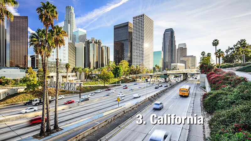 California: 40.37 driving incidents per 1,000 residents