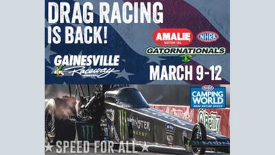 Contest: Win tickets to the AMALIE Motor Oil NHRA Gatornationals in Gainesville