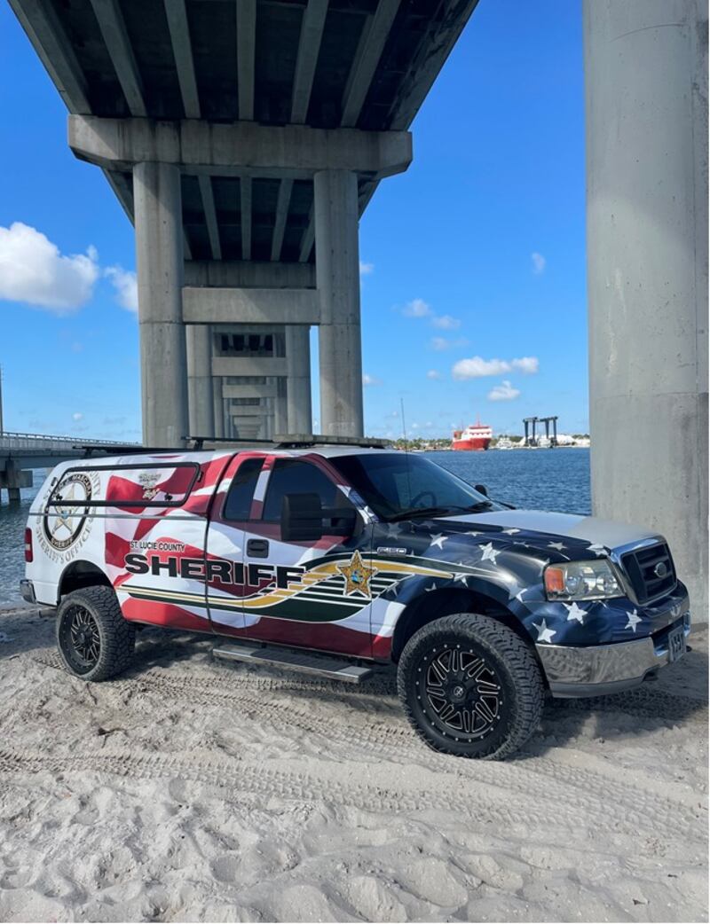 St. Lucie County Sheriff's Office and its "beach cruiser."