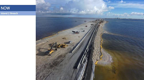 The causeway washed out by Hurricane Ian that links Sanibel Island to the Florida mainland reopened with temporary repairs on Wednesday, Gov. Ron DeSantis announced.