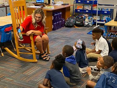 Action News Jax’s Chandler Morgan got to read to the first grade class at the YMCA Tiger Academy on Tuesday morning!