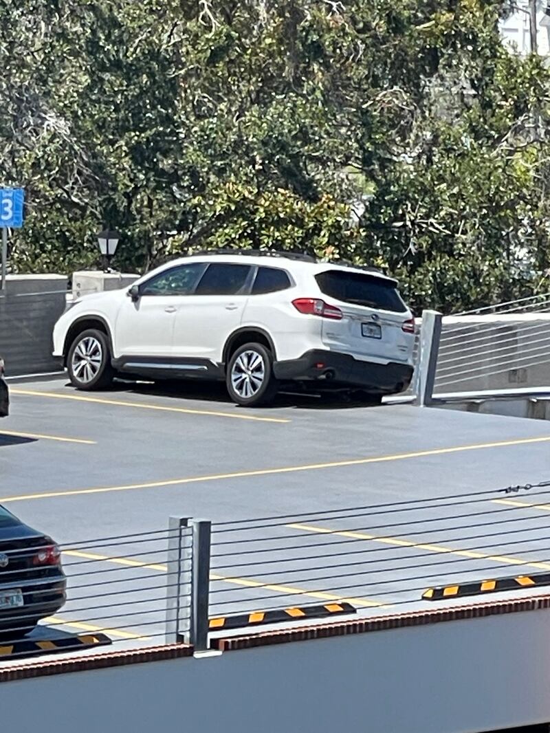 Partial parking garage collapse at Ascension St. Vincent's Riverside.