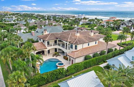 A Mediterranean-style home on Ponte Vedra Boulevard that’s “just steps from the beach” is being listed by Douglas Elliman Real Estate for $10.6 million.