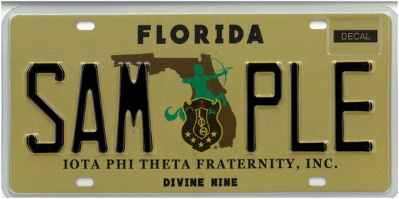 Iota Phi Theta Florida specialty plate