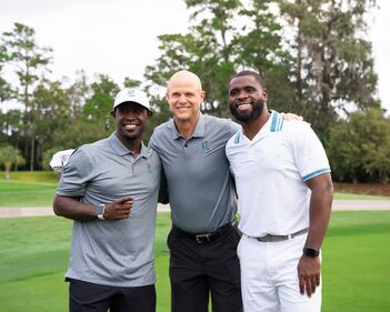 Danny with members of Florida Gators National Championship teams and NFL alumni, Ahmad Black and Major Wright.