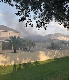 St. Johns County Fire and Rescue responds to a house fire in the World Golf Village area on Memorial Day.