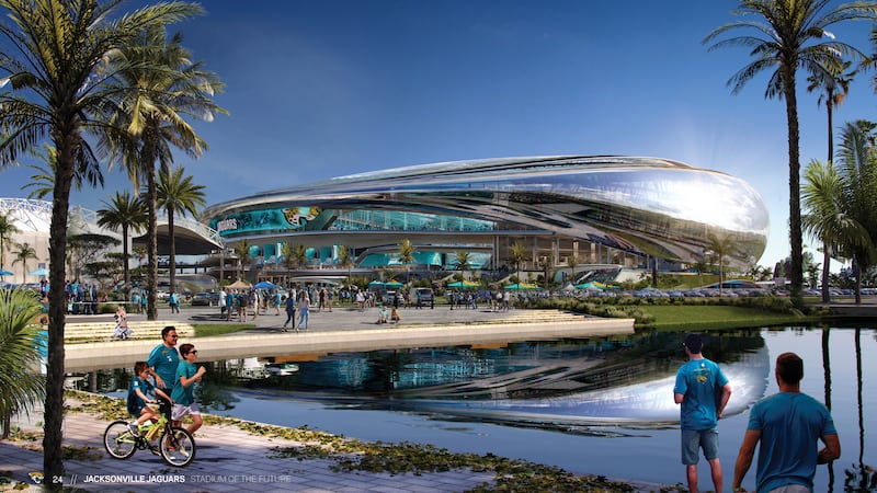 The Jacksonville Jaguars have released "Stadium of the Future" renderings.