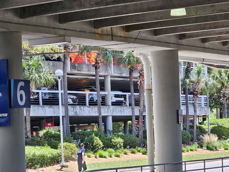Parking garage fire at Jacksonville International Airport, 5/16/25.