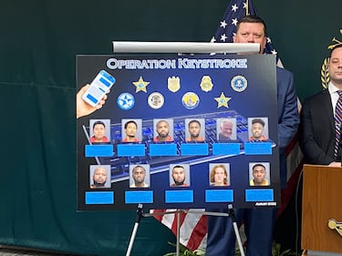 Sheriff Bill Leeper said during the four-day "Operation Keystroke," these men allegedly targeted who they thought were children on social media and solicited them for sex. They were actually talking to undercover investigators.