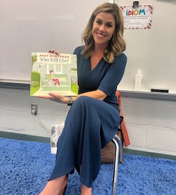 Emily Turner sat down with students from Hendricks Avenue Elementary School to read, 'Who Will I Be?'.