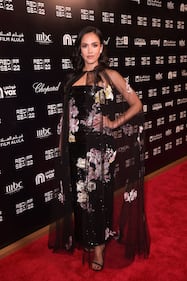 JEDDAH, SAUDI ARABIA - DECEMBER 02: Jessica Alba attends a photocall during the Red Sea International Film Festival on December 02, 2022 in Jeddah, Saudi Arabia. (Photo by Eamonn M. McCormack/Getty Images for The Red Sea International Film Festival)