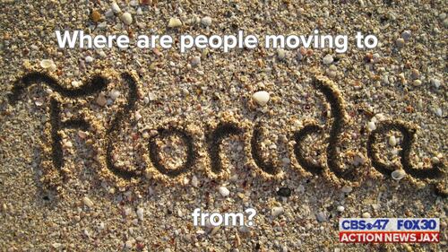 Here are how many people from each state moved to Florida in 2022