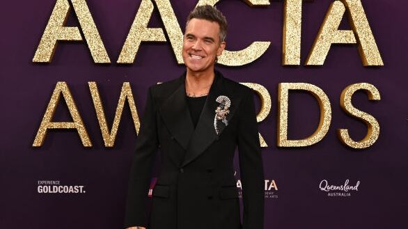 Robbie Williams on the red carpet