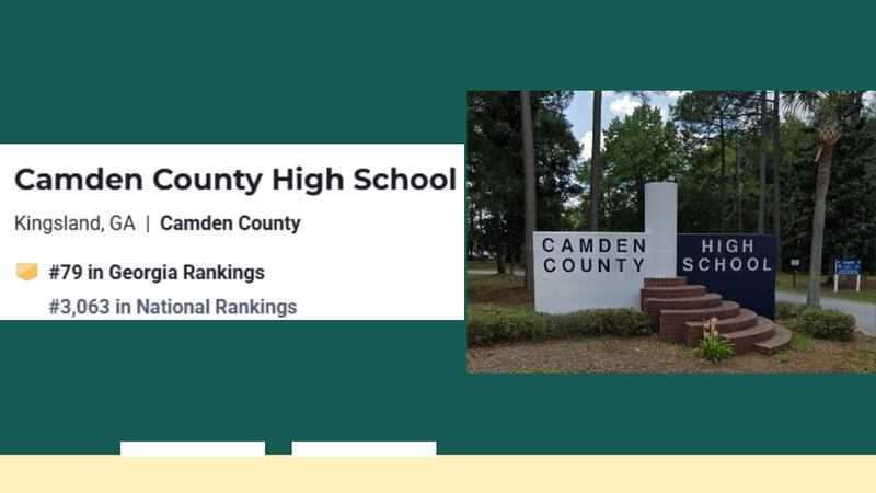 Camden County High School, Kingsland (No. 79 in the state, No. 3,063 nationally)