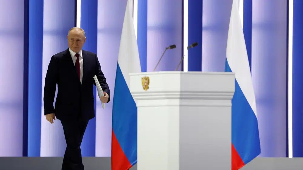 Russian President Vladimir Putin accused Western countries Tuesday of igniting and sustaining the war in Ukraine, dismissing any blame for Moscow almost a year after the Kremlin’s unprovoked invasion of its neighbor that has killed tens of thousands of people.