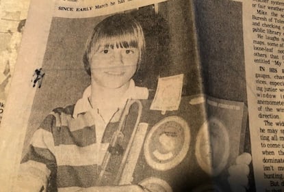 Chief Meteorologist Mike Buresh featured in the newspaper when he was a young student.