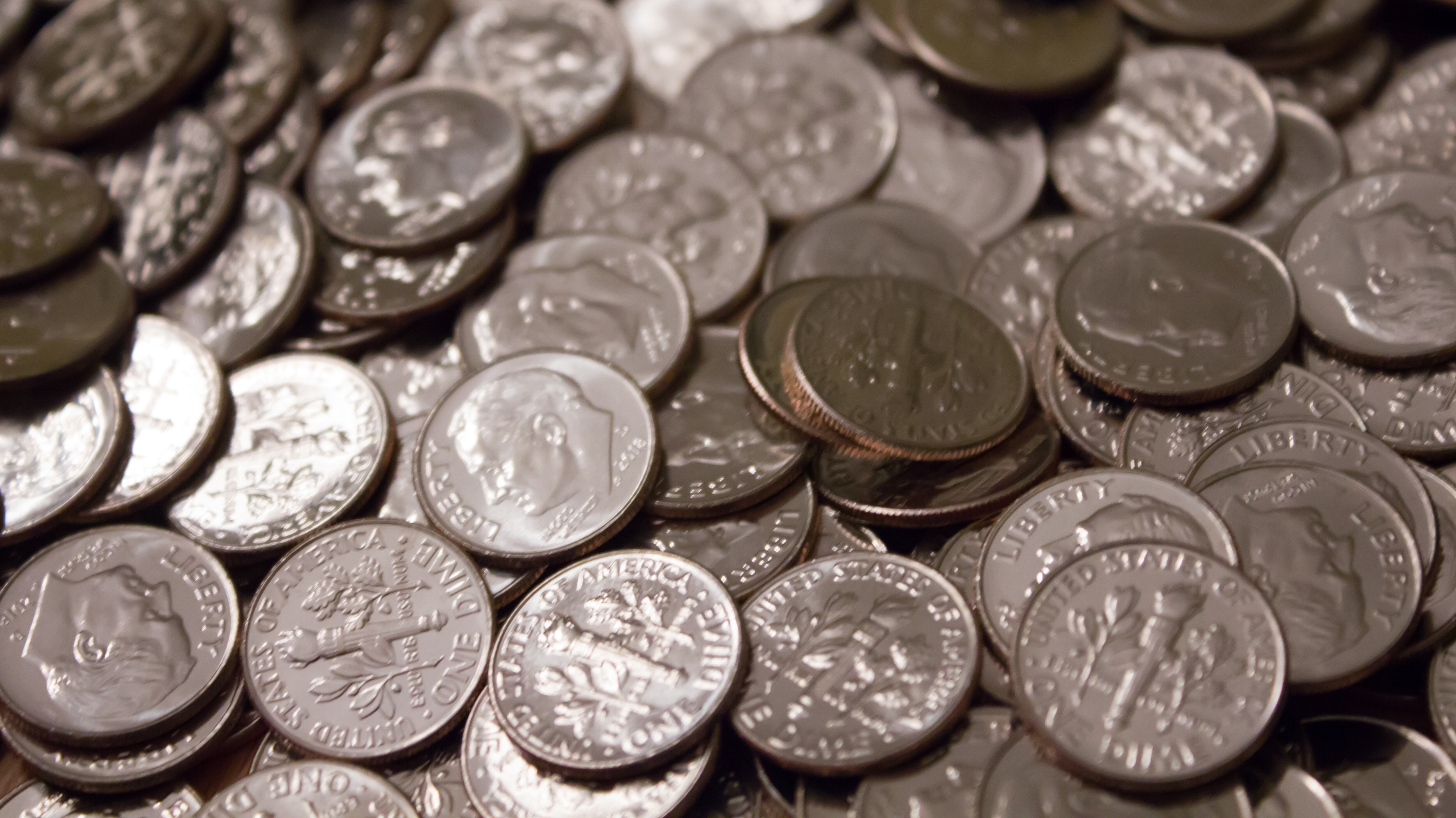 Pile of dimes