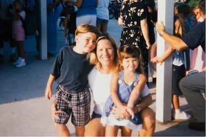 Action News Jax reporter Jake Stofan and his family on the first day of school.