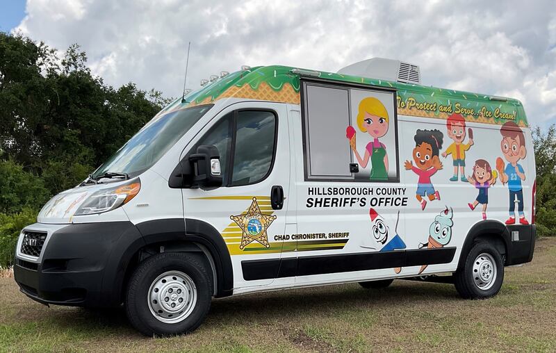 Ice cream anyone? Hillsborough County entered its ice cream van into the contest.