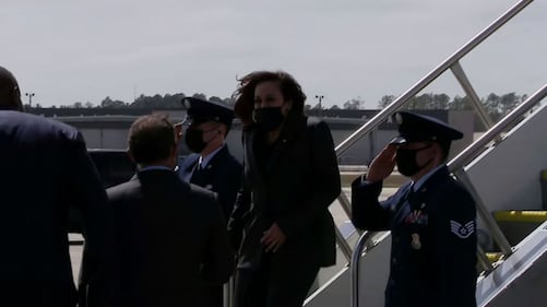 Vice President Kamala Harris visited Jacksonville on March 22, 2021.