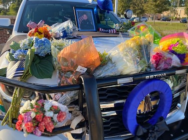 Deputy Moyers' vehicle memorial