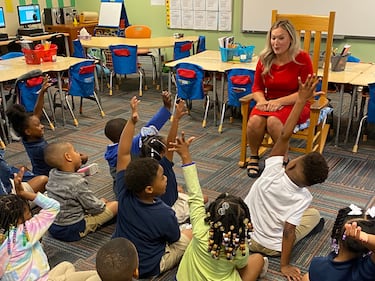 Action News Jax’s Chandler Morgan got to read to the first grade class at the YMCA Tiger Academy on Tuesday morning!