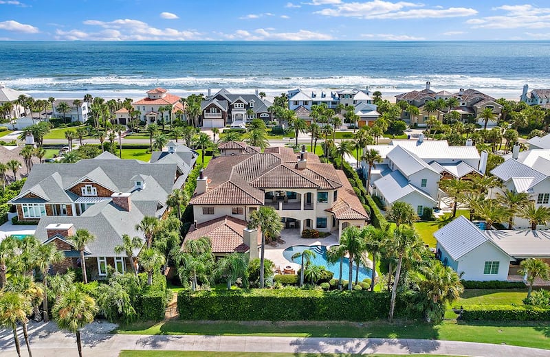 A Mediterranean-style home on Ponte Vedra Boulevard that’s “just steps from the beach” is being listed by Douglas Elliman Real Estate for $10.6 million.