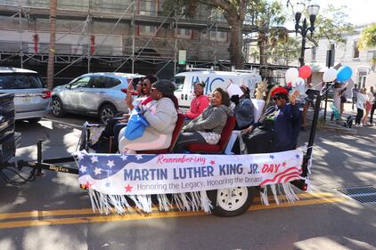 It was a beautiful day for the MLK Parade today in downtown Fernandina.