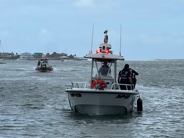 SJCFR said both boaters were wearing their lifejackets when rescue crews found them in the water.