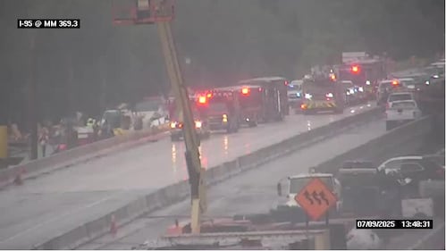 Crash on Interstate 95 southbound