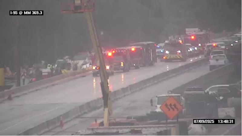 Crash on Interstate 95 southbound