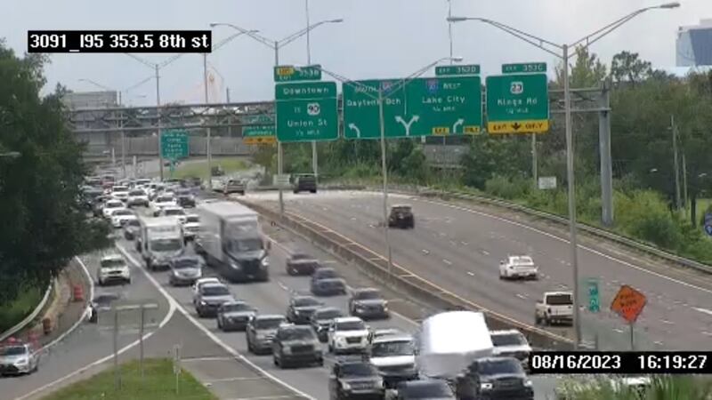 A fatal crash on I-95 north near Zoo Parkway in Jacksonville caused backups into downtown Jacksonville.